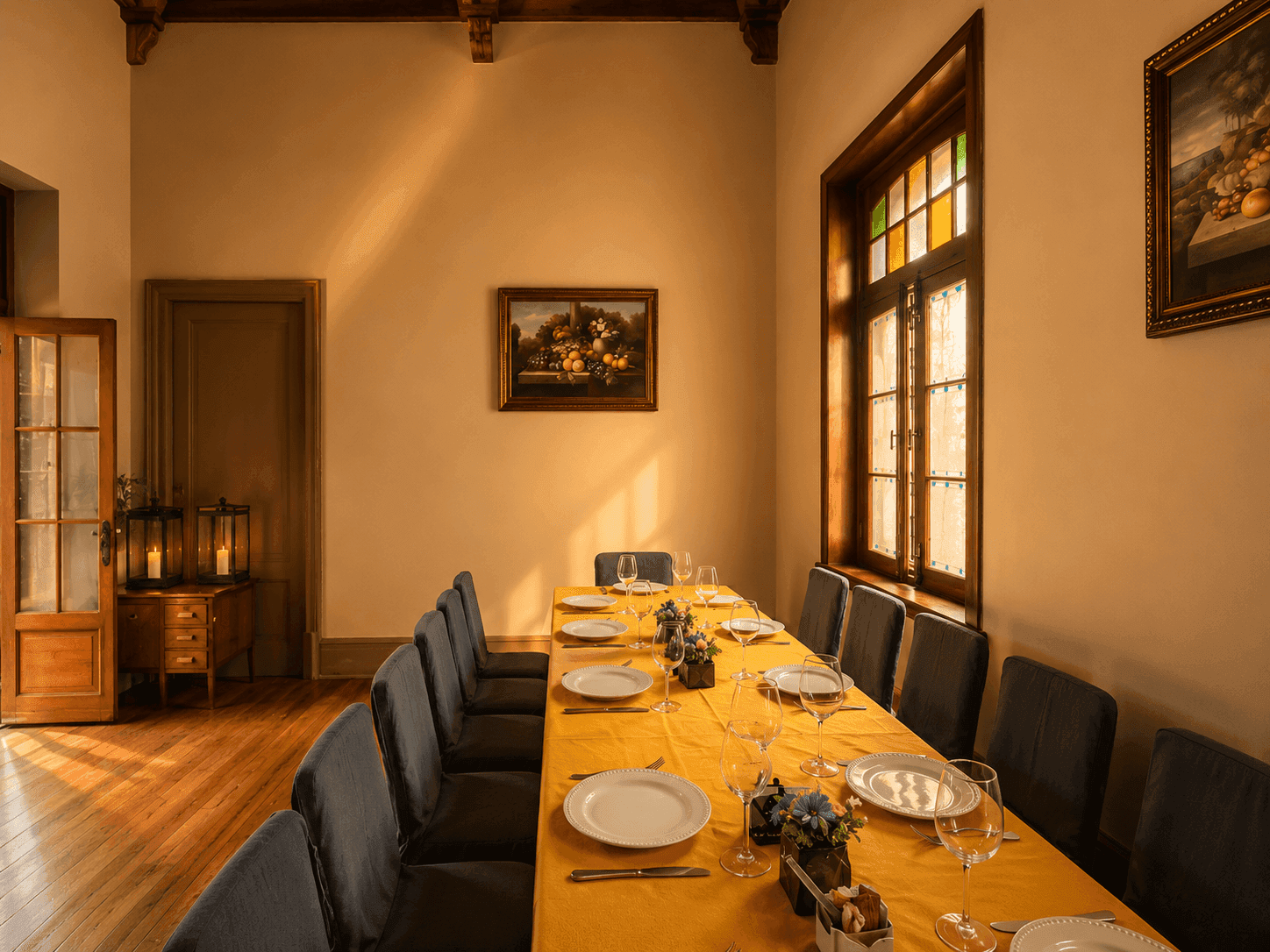 Salón Capitular y banquetes históricos en Quinta Soledad
