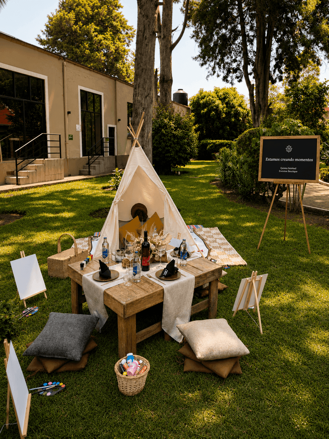 Picnics al aire libre en jardines centenarios